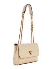 תיק צד דמוי עור לאישה מבית Guess קולקציית GIULLY דגם QK874820-ALM