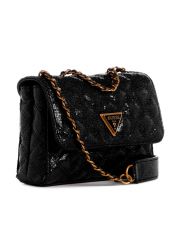 תיק צד דמוי עור לאישה מבית Guess קולקציית GIULLY דגם QK874874-BLA