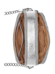 תיק צד לאישה מבית GUESS קולקציית GIULLY דגם QV874814-SIL