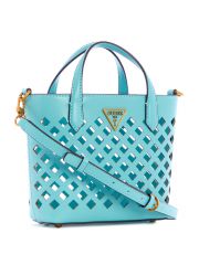 תיק דמוי עור לאישה מבית GUESS סדרה AQUA דגםVB856675-TRQ