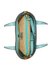 תיק דמוי עור לאישה מבית GUESS סדרה AQUA דגםVB856675-TRQ