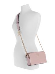 תיק דמוי עור לאישה מבית Guess קולקציית NOELLE דגם VG949312-ROS