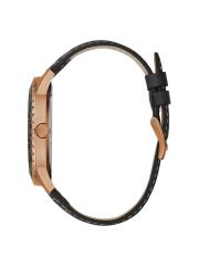 שעון יד GUESS לגברים עם רצועת עור קולקציית PIONEER דגם W1170G2