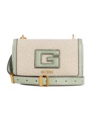 תיק צד לאישה מבית GUESS קולקציית G STATUS דגם WK919878-NTS