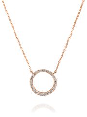 תליון  LEA  זהב אדום  14 קארט 28 יהלומים 0.08 קארט G-SI