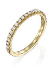 טבעת NAOMI  זהב  14קראט משובצת 20  יהלומים 0.31 קראט G-SI