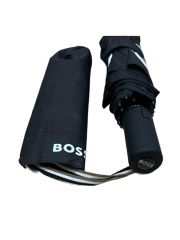 מטריית HUGO BOSS שחורה עם לוגו