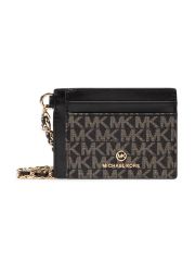 ארנק מעור לאישה מבית MK דגם 34F2GT9D5O-BLK-GOLD