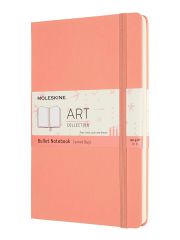 מחברת חלקה כריכה קשה מבית MOLESKINE צבע אלמוג דגם - MOL-ARTBULNT3D20