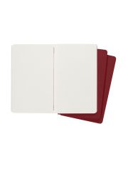 סט 3 מחברות חלקות L MOLESKINE עם 80 דפים