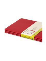 סט 3 מחברות חלקות L MOLESKINE עם 80 דפים