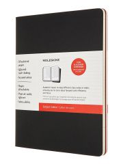 סט 2 מחברות שורה מבית MOLESKINE שחור/אדום דגם - CH4STNB02