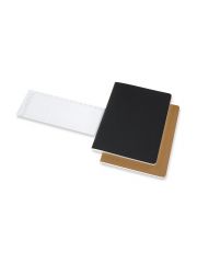 סט 2 מחברות שורה מבית MOLESKINE שחור/אדום דגם - CH4STNB02