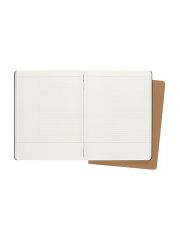 סט 2 מחברות שורה מבית MOLESKINE שחור/חום דגם -MOL-CH4STNB