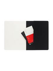 סט 2 מחברות שורה מבית MOLESKINE שחור/חום דגם -MOL-CH4STNB