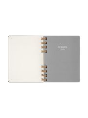 ארגונית תכנון חודשי ספירלה XL עם כריכה קשה  MOLESKINE דגם DHSPB12MWH4Y25