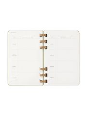 ארגונית תכנון 12 חודש ספירלה L עם כריכה קשה מבית MOLESKINE דגם DHSPK5212MWH3Y25