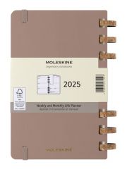 ארגונית תכנון 12 חודש ספירלה L עם כריכה קשה MOLESKINE דגם DHSPP2912MWH3Y25