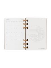 ארגונית תכנון 12 חודש ספירלה L עם כריכה קשה MOLESKINE דגם DHSPP2912MWH3Y25