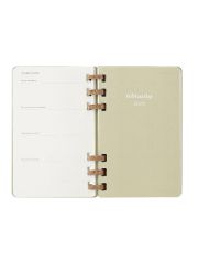 ארגונית תכנון 12 חודש ספירלה L עם כריכה קשה MOLESKINE דגם DHSPP2912MWH3Y25