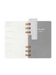 מחברת תכנון חודשי XL כריכה רכה ספירלה  MOLESKINE דגם DSSPB12AMWH3Y25