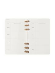 מחברת תכנון חודשי L כריכה רכה ספירלה מבית MOLESKINE דגם DSSPB12MWH3Y25