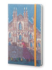 מחברת שורה כריכה קשה מבית MOLESKINE קולקציית I AM MILAN דגם LEQP060IAMI