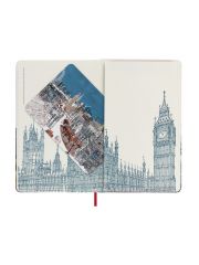 מחברת שורה כריכה קשה מבית MOLESKINE קולקציית I AM LONDON דגם LEQP060IAMLO