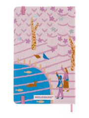 מחברת חלקה כריכה קשה מבית MOLESKINE קולקציית SAKURA 2022 limited edition דגם LESU05QP062