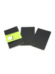 סט 3 מחברות כיס חלקות מבית MOLESKINE דגם QP313