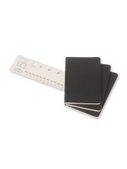 סט 3 מחברות כיס חלקות מבית MOLESKINE דגם QP313