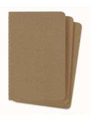 סט 3 מחברות כיס חלקות כריכה רכה מבית MOLESKINE דגם QP413