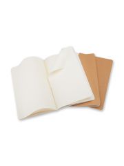 סט 3 מחברות כיס חלקות כריכה רכה מבית MOLESKINE דגם QP413