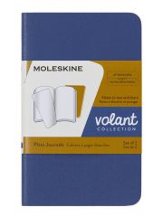 סט 2 מחברות כיס חלקות כריכה רכה מבית MOLESKINE דגם QP703B41M17