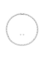 סט שרשרת ועגילים SWAROVSKI לאישה קולקציית TENNIS דגם 5007747