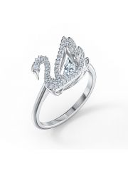 טבעת ברבור SWAROVSKI קולקציית DANCING SWAN מידה 50
