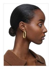 עגילי חישוק מתומן מבית SWAROVSKI קולקציית DEXTERIA