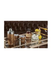 סט איכותי להכנת קוקטיילים  S’well כולל שייקר נירוסטה ושתי כוסות מקולקציית Wood