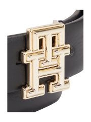 חגורת עור לאישה מבית Tommy Hilfiger דגם AW0AW16028-BDS