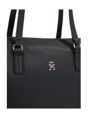 תיק צד דמוי עור לאישה מבית TOMMY HILFIGER דגם AW0AW16477-BDS