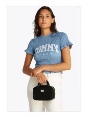 תיק דמוי עור לאישה מבית Tommy Hilfiger  דגם AW0AW17294-BDS