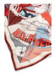 TH FLAG FLORAL SILK LARGE SQUARE