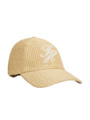 TH SCRIPT RAFFIA CAP