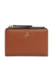 TH SCRIPT LEATHER BIFOLD