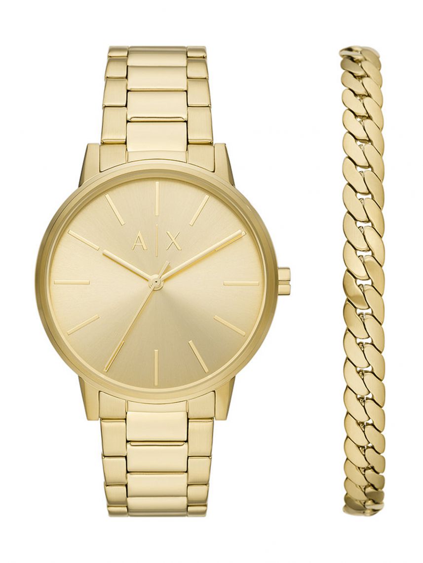 סט שעון וצמיד ARMANI EXCHANGE דגם AX7144SET