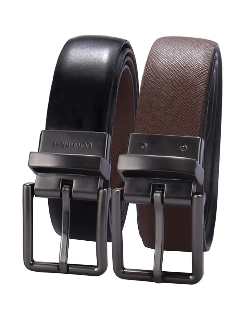 חגורת עור 2 צדדים  Calvin Klein דגם 11CK010002-014