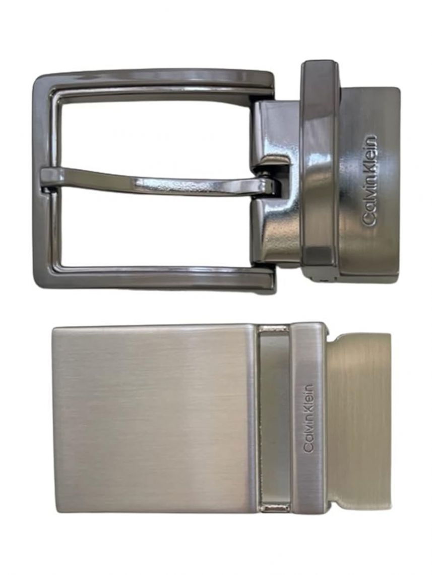 סט חגורת עור 2 אבזמים Calvin Klein דגם  11CK010009-093