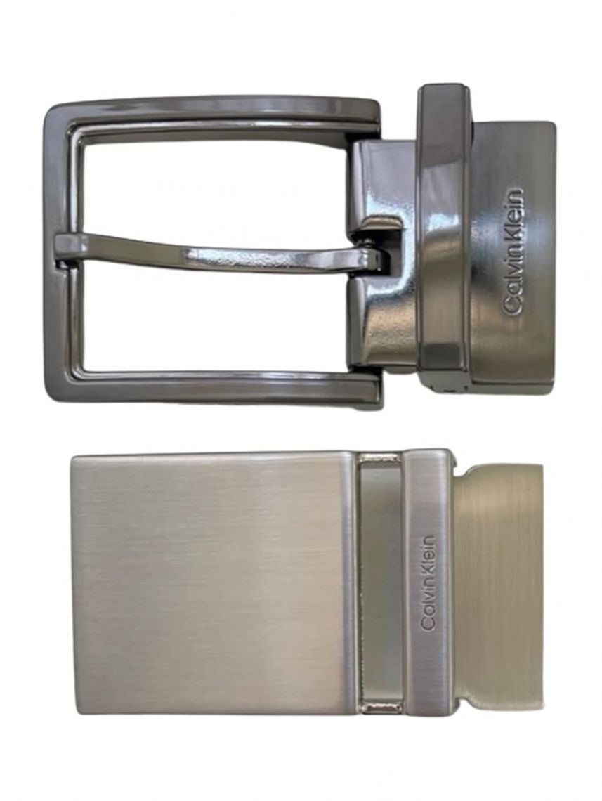 סט חגורת עור 2 אבזמים Calvin Klein דגם  11CK020025-014