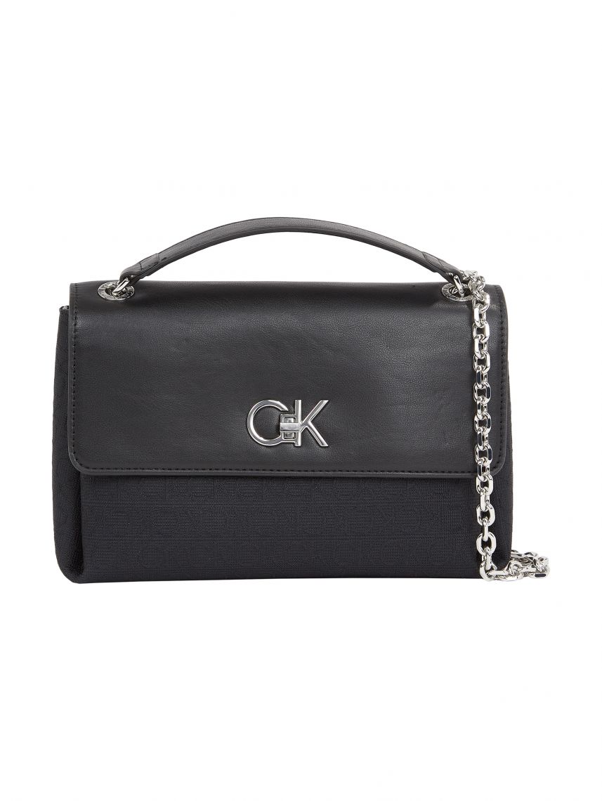תיק צד דמוי עור לאישה מבית Calvin Klein דגם K60K611755-0GK