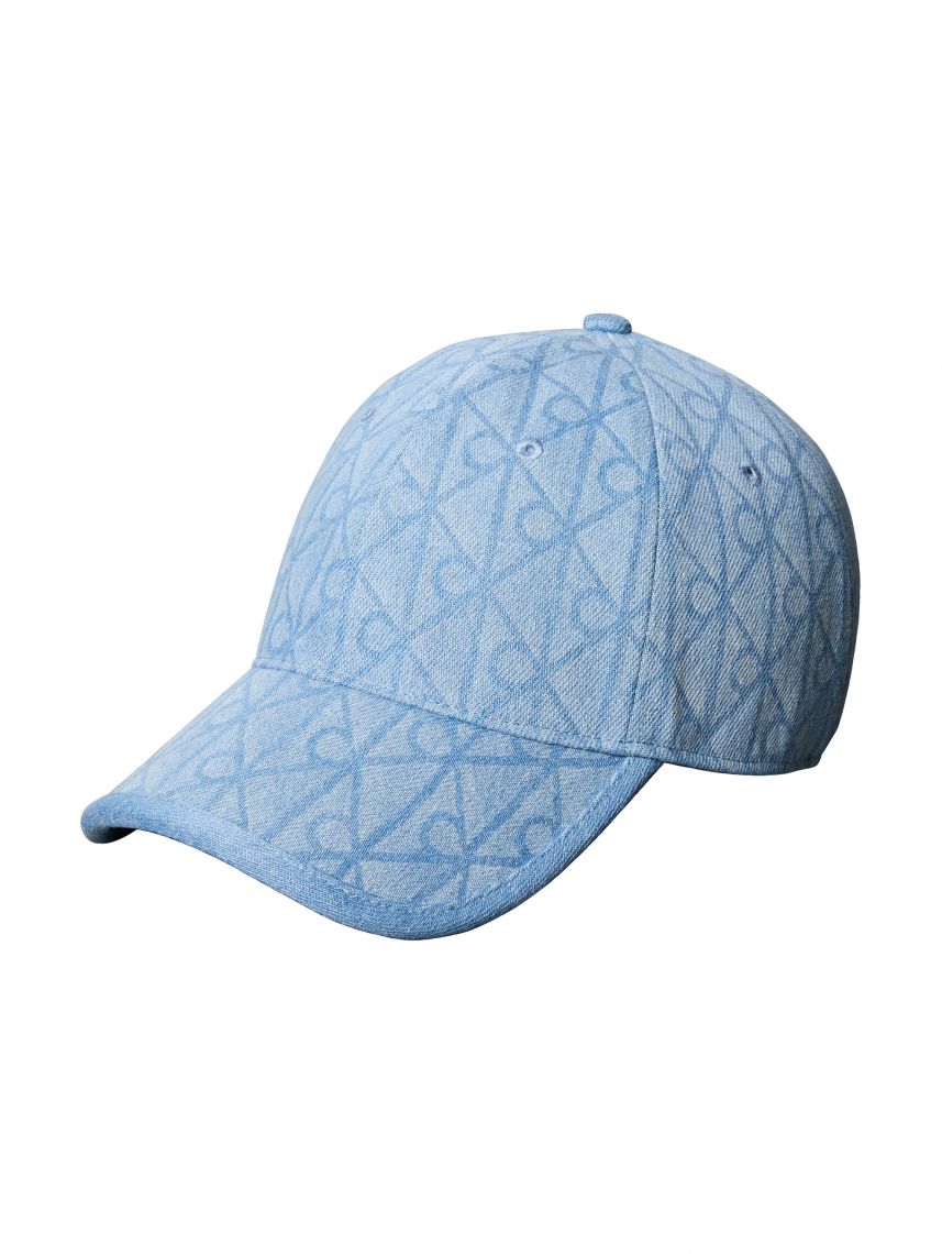 DENIM EMBLEM BURNOUT w PATCH CAP